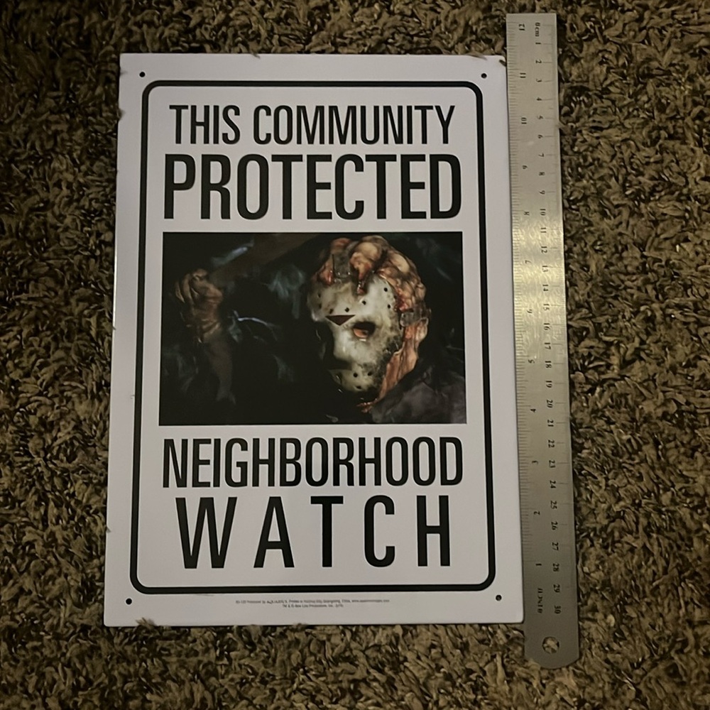 Metal sign
